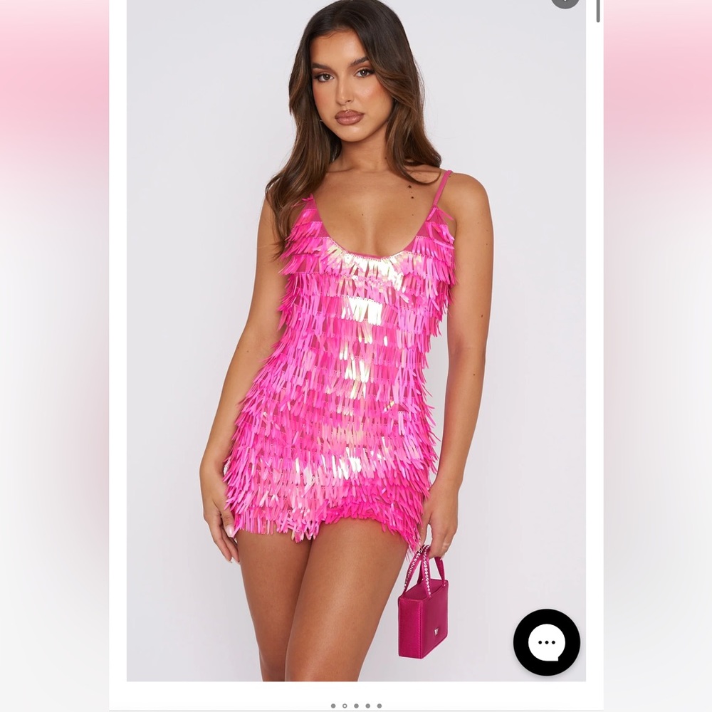 White fox boutique Freakum Mini Dress Hot Pink